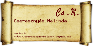 Cseresznyés Melinda névjegykártya